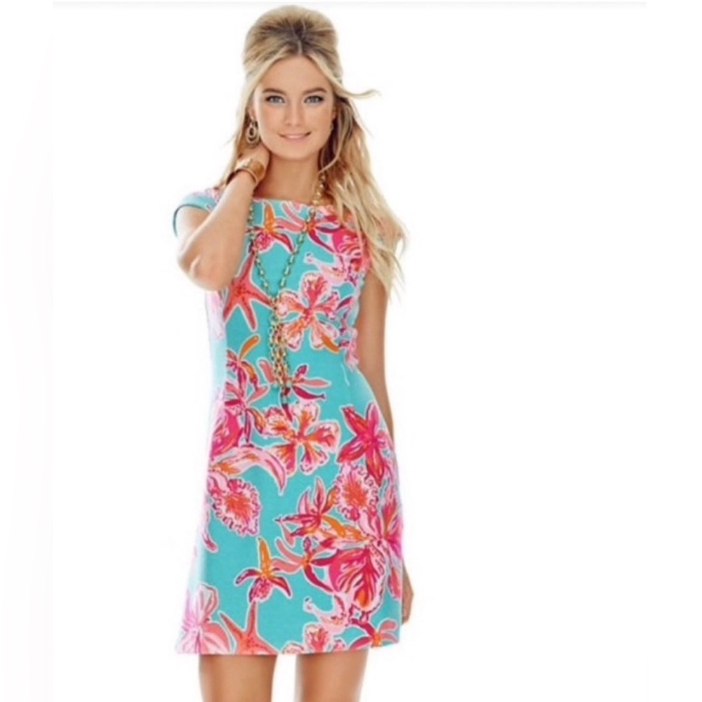Lilly Pulitzer Pink Flutter Sleeve Sundress